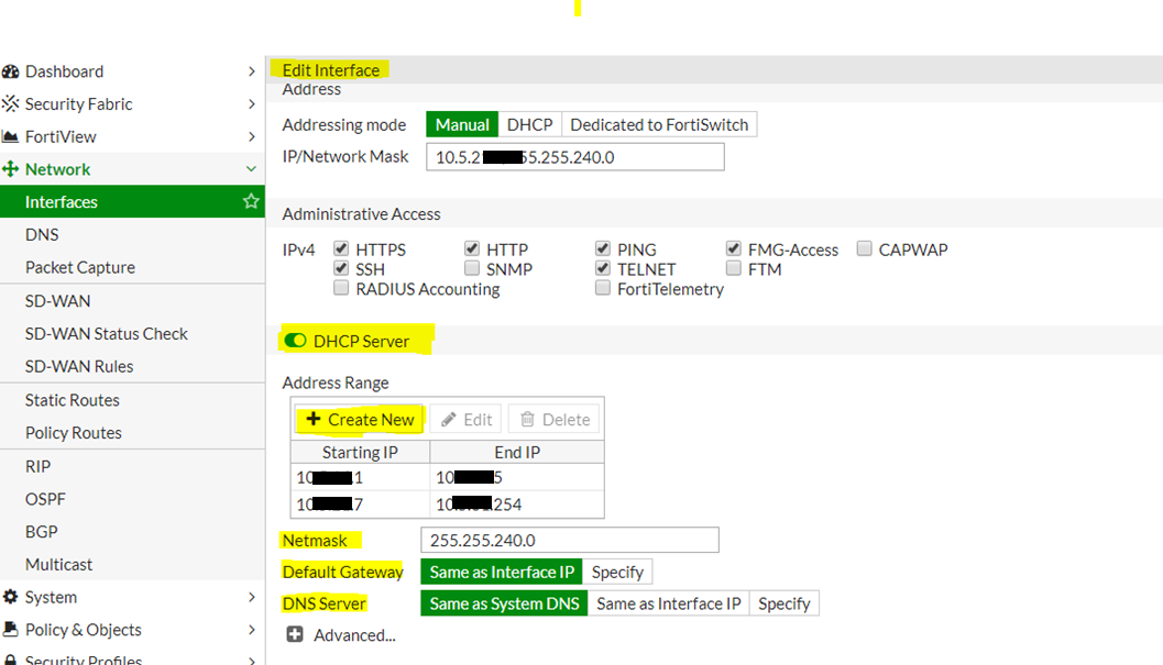 Technical Tip How To Configure FortiGate As DHCP Fortinet Community