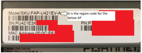 fortinet country code
