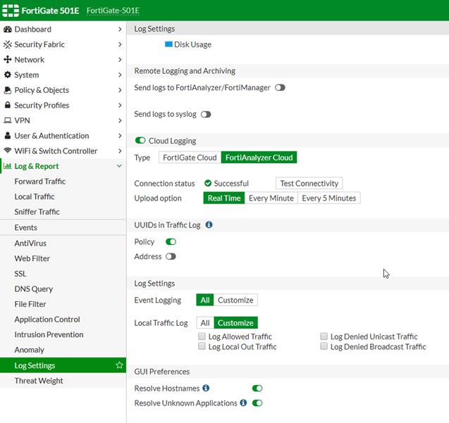 Technical Tip: Configure FortiAnalyzer Cloud servi... - Fortinet Community