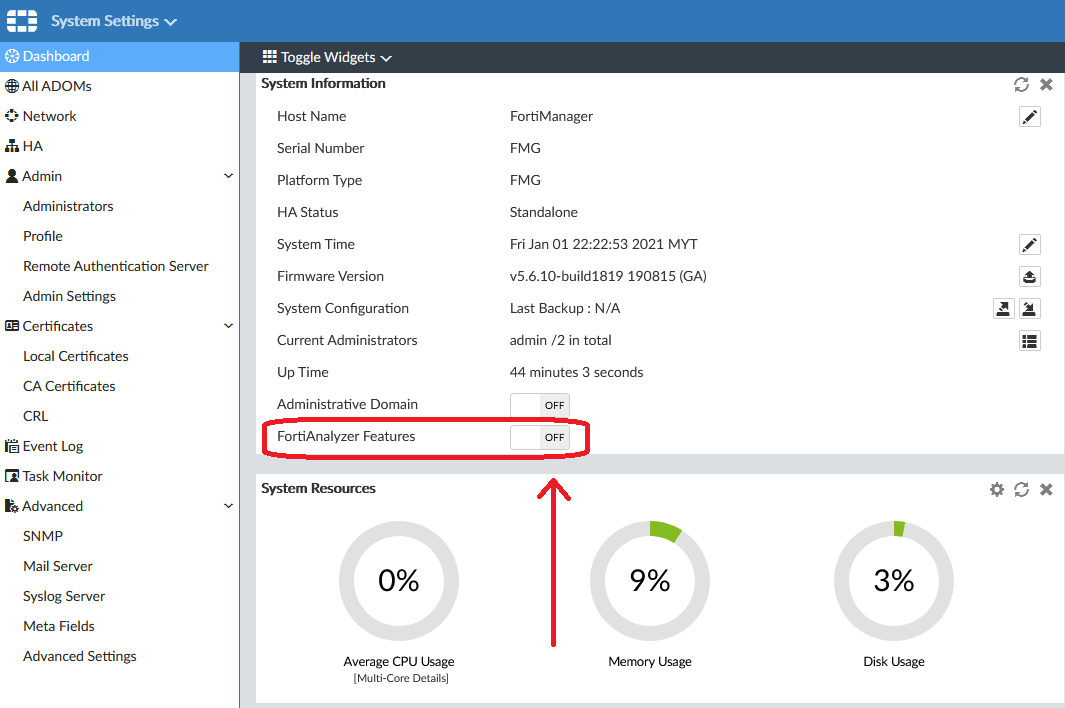 technical-tip-how-to-enable-fortianalyzer-feature-fortinet-community