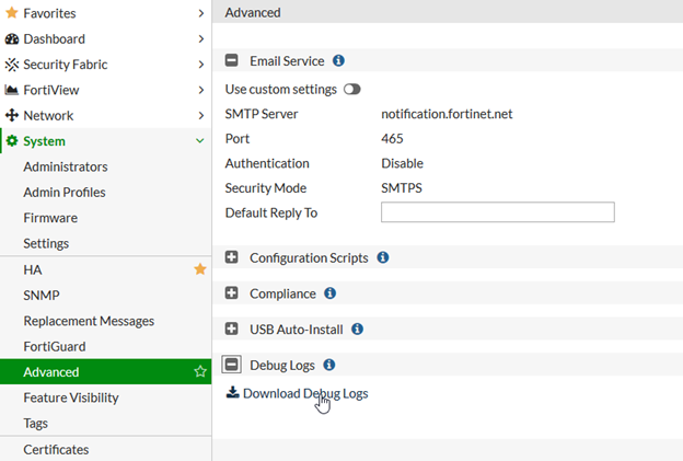 Troubleshooting Tip: Log Files To Send When Openin... - Fortinet Community