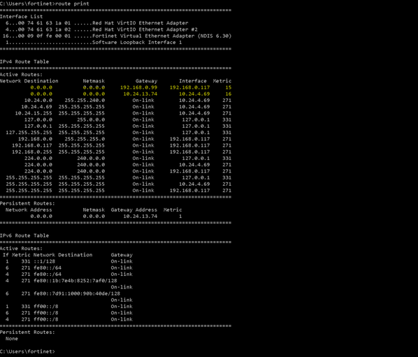 Technical Tip: Exclude some traffic from SSL-VPN u... - Fortinet Community