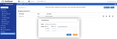 fortigate send report email