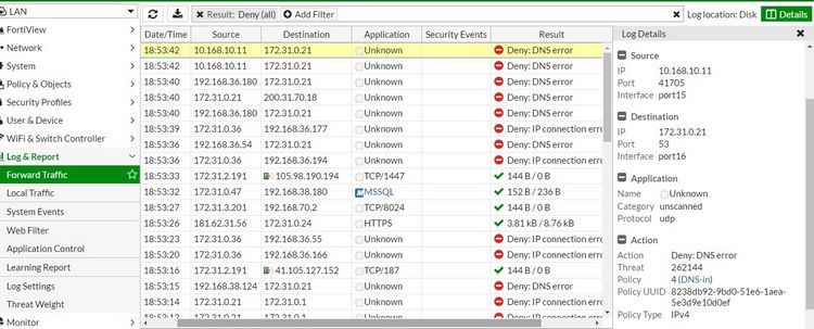 why-did-the-fortigate-drop-the-packet