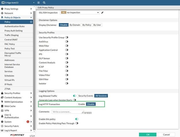 Troubleshooting Tip: No Logs Are Appearing In HTTP... - Fortinet Community