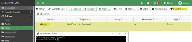 FortiPAM secret.png