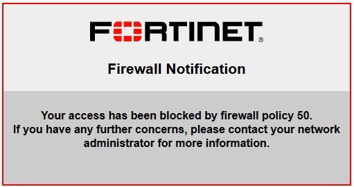 Technical Tip: Notification For Blocked Traffic De... - Fortinet Community