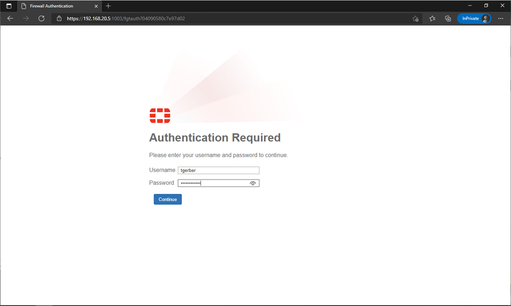 Technical Tip: Show authentication portal after us... - Fortinet Community