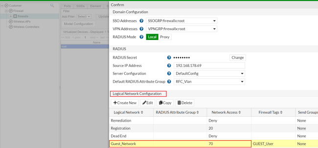 Figure 13. Logical Network Configuration in the model config.