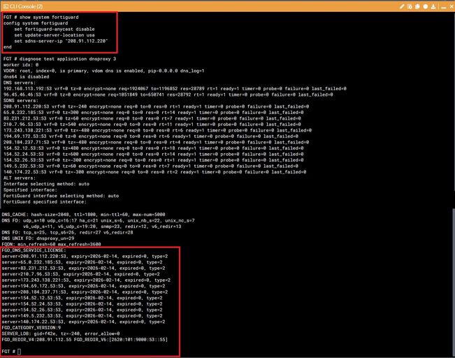 Troubleshooting Tip: FGD_DNS_SERVICE_LICENSE not s... - Fortinet Community