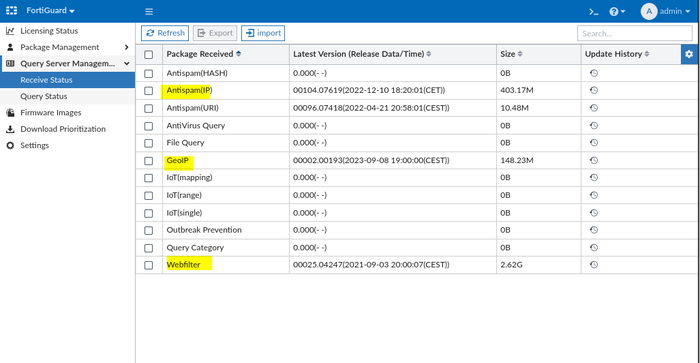 After successful Query DB upload