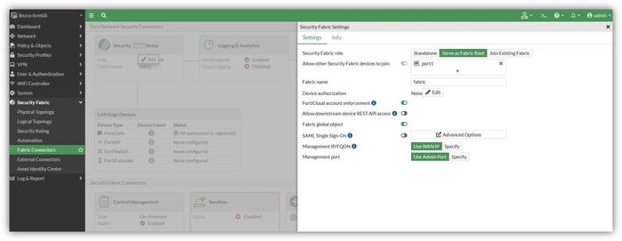 Security Fabric configured in FortiGate.jpg