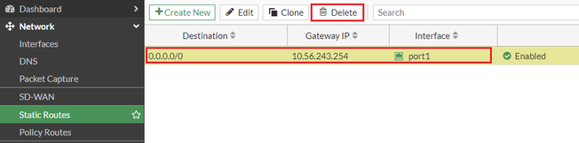 deleting static route port1.png