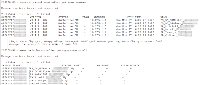 All FSWs Authorized/Up and with no config sync issues