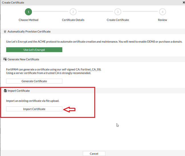 FortiPAM Import Certificate.png