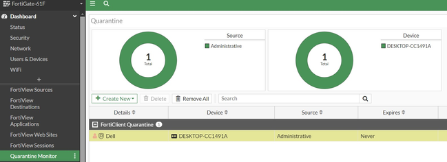 Technical Tip: Quarantine FortiClient endpoints au... - Fortinet Community