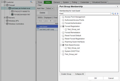 Figure 11. Enforcement for SSID objects.