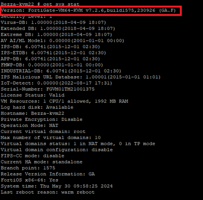 Technical Tip: Firmware release for a Mature versi... - Fortinet Community