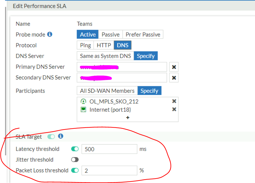 WHAT IS THE SLA target FOR DNS.PNG