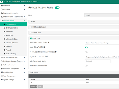 Remote Access Profile