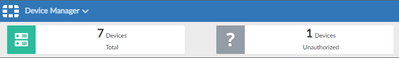 FortiAnalyzer Web GUI reporting an unauthorized device.