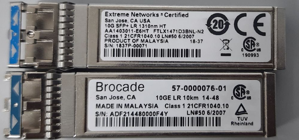Extreme & Brocade SFP Module