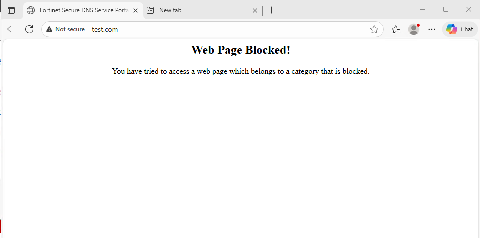 Example of a Block page