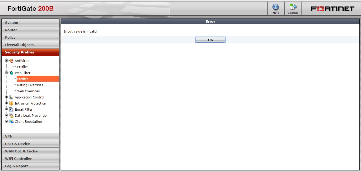fortigate 200B web Filter Community