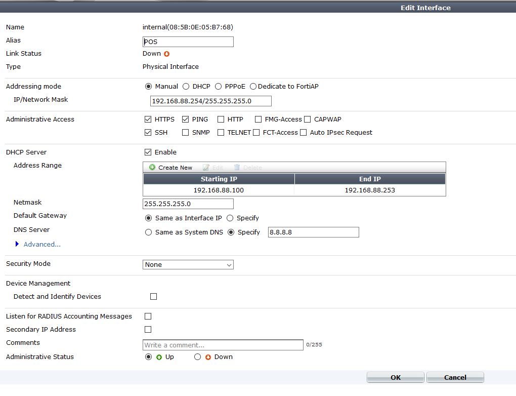 Wifi client mode 40C to Internal Port (solved) - Fortinet Community