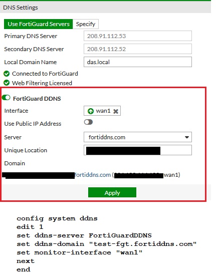 FortiDDNS : Unable to retrieve DDNS server informa... - Fortinet Community
