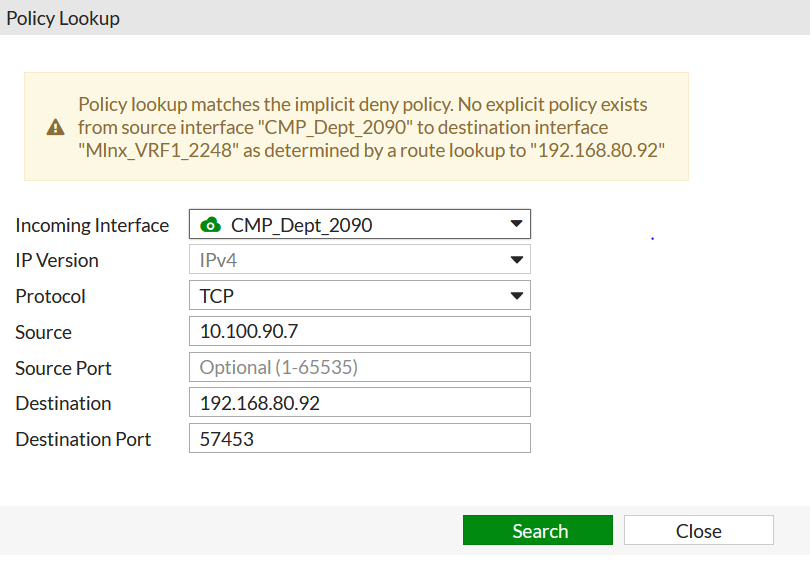 Policy Lookup