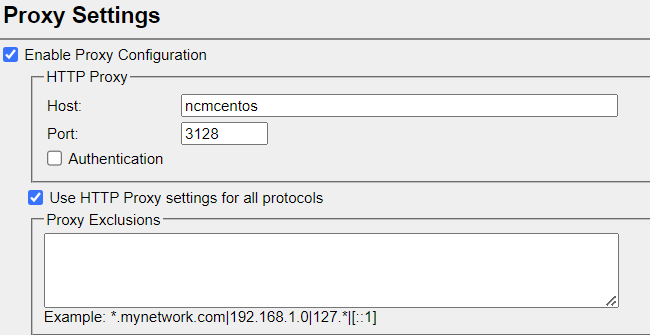 Figure 1. Proxy Configuration on FortiNAC CA (server)